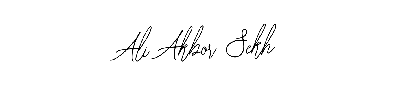You should practise on your own different ways (Bearetta-2O07w) to write your name (Ali Akbor Sekh) in signature. don't let someone else do it for you. Ali Akbor Sekh signature style 12 images and pictures png