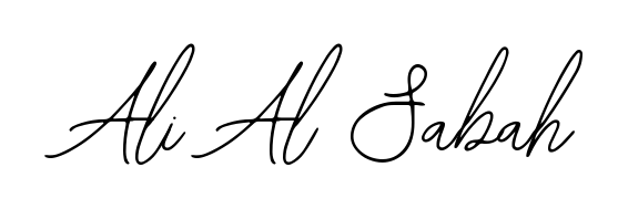Master the art of signing with Ali Al Sabah written in fluent Bearetta-2O07w script. A great template to practice and refine your handwriting. Ali Al Sabah signature style 12 images and pictures png