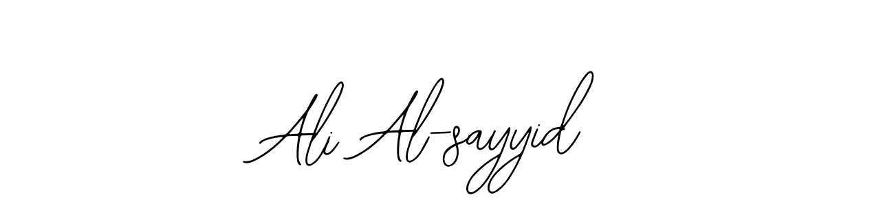 if you are searching for the best signature style for your name Ali Al-sayyid. so please give up your signature search. here we have designed multiple signature styles  using Bearetta-2O07w. Ali Al-sayyid signature style 12 images and pictures png