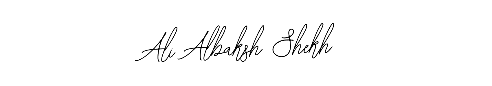 Also we have Ali Albaksh Shekh name is the best signature style. Create professional handwritten signature collection using Bearetta-2O07w autograph style. Ali Albaksh Shekh signature style 12 images and pictures png
