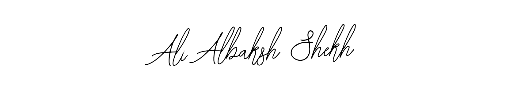 Use a signature maker to create a handwritten signature online. With this signature software, you can design (Bearetta-2O07w) your own signature for name Ali Albaksh Shekh. Ali Albaksh Shekh signature style 12 images and pictures png
