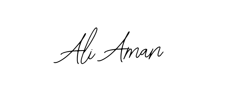 Bearetta-2O07w is a professional signature style that is perfect for those who want to add a touch of class to their signature. It is also a great choice for those who want to make their signature more unique. Get Ali Aman name to fancy signature for free. Ali Aman signature style 12 images and pictures png