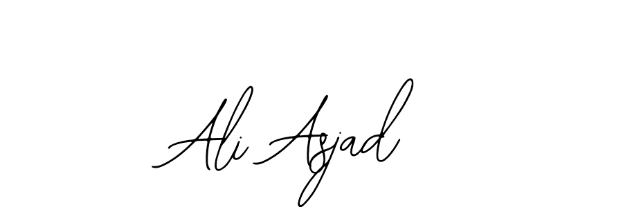 Use a signature maker to create a handwritten signature online. With this signature software, you can design (Bearetta-2O07w) your own signature for name Ali Asjad. Ali Asjad signature style 12 images and pictures png