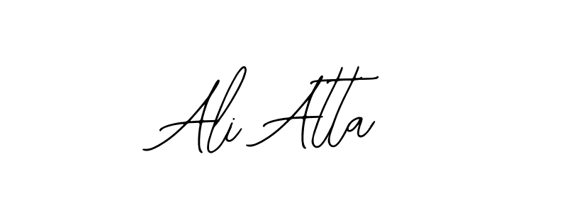 Use a signature maker to create a handwritten signature online. With this signature software, you can design (Bearetta-2O07w) your own signature for name Ali Atta. Ali Atta signature style 12 images and pictures png
