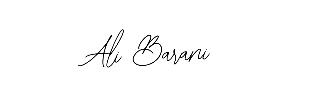 Use a signature maker to create a handwritten signature online. With this signature software, you can design (Bearetta-2O07w) your own signature for name Ali Barani. Ali Barani signature style 12 images and pictures png