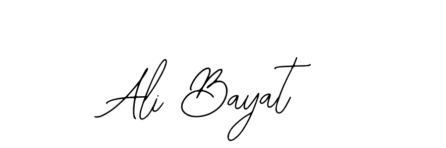 The best way (Bearetta-2O07w) to make a short signature is to pick only two or three words in your name. The name Ali Bayat include a total of six letters. For converting this name. Ali Bayat signature style 12 images and pictures png