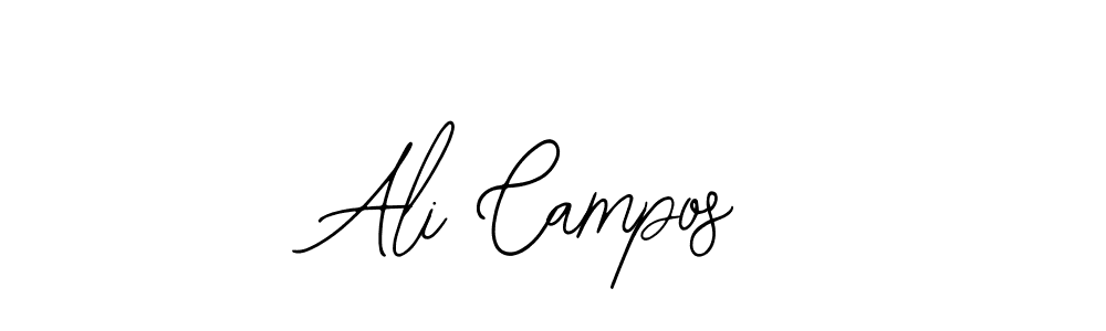 How to make Ali Campos name signature. Use Bearetta-2O07w style for creating short signs online. This is the latest handwritten sign. Ali Campos signature style 12 images and pictures png
