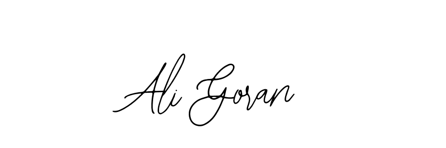 The best way (Bearetta-2O07w) to make a short signature is to pick only two or three words in your name. The name Ali Goran include a total of six letters. For converting this name. Ali Goran signature style 12 images and pictures png