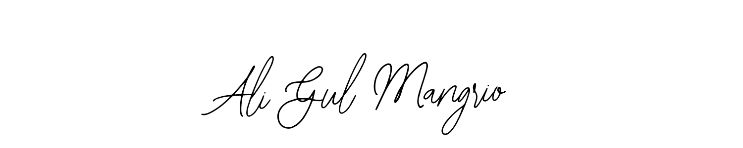 The best way (Bearetta-2O07w) to make a short signature is to pick only two or three words in your name. The name Ali Gul Mangrio include a total of six letters. For converting this name. Ali Gul Mangrio signature style 12 images and pictures png
