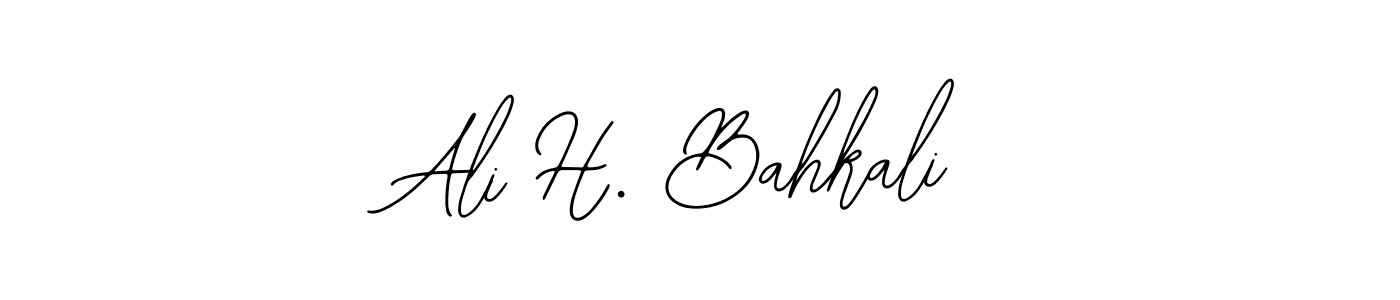 Design your own signature with our free online signature maker. With this signature software, you can create a handwritten (Bearetta-2O07w) signature for name Ali H. Bahkali. Ali H. Bahkali signature style 12 images and pictures png
