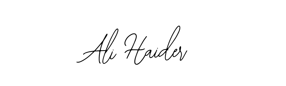 Also You can easily find your signature by using the search form. We will create Ali Haider name handwritten signature images for you free of cost using Bearetta-2O07w sign style. Ali Haider signature style 12 images and pictures png