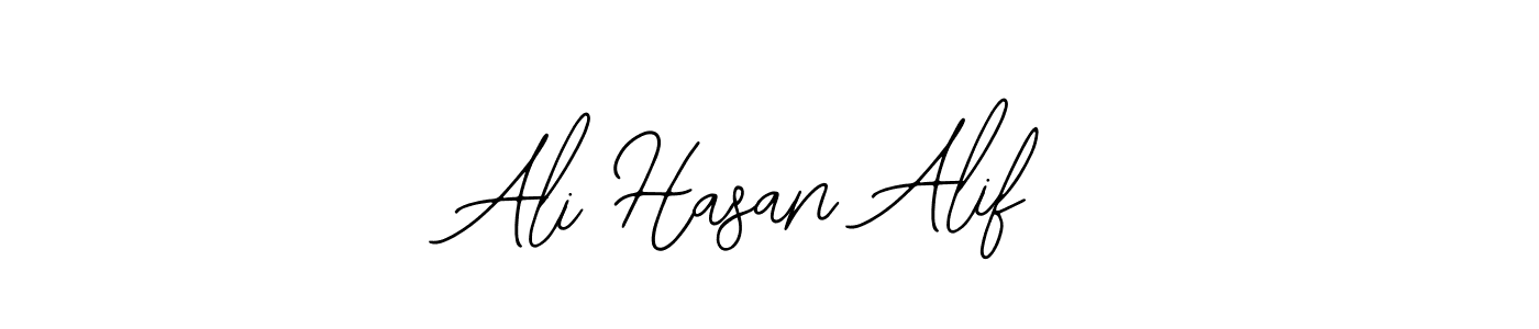 How to make Ali Hasan Alif name signature. Use Bearetta-2O07w style for creating short signs online. This is the latest handwritten sign. Ali Hasan Alif signature style 12 images and pictures png