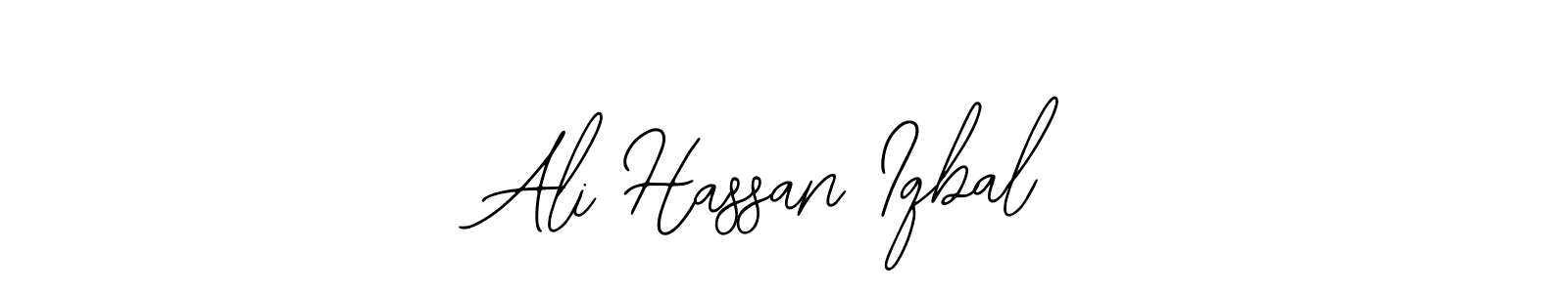 The best way (Bearetta-2O07w) to make a short signature is to pick only two or three words in your name. The name Ali Hassan Iqbal include a total of six letters. For converting this name. Ali Hassan Iqbal signature style 12 images and pictures png