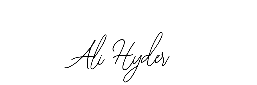 Also we have Ali Hyder name is the best signature style. Create professional handwritten signature collection using Bearetta-2O07w autograph style. Ali Hyder signature style 12 images and pictures png