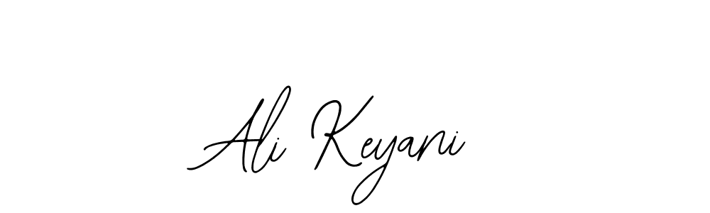 You should practise on your own different ways (Bearetta-2O07w) to write your name (Ali Keyani) in signature. don't let someone else do it for you. Ali Keyani signature style 12 images and pictures png