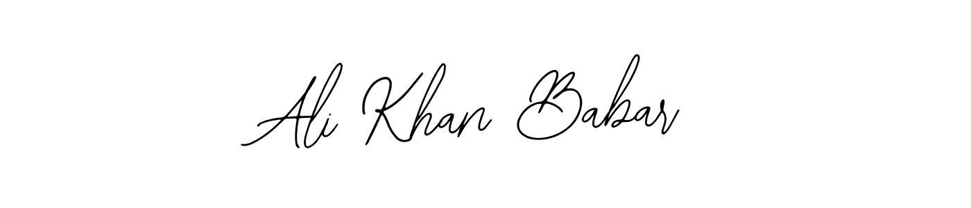 You should practise on your own different ways (Bearetta-2O07w) to write your name (Ali Khan Babar) in signature. don't let someone else do it for you. Ali Khan Babar signature style 12 images and pictures png