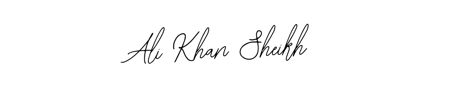 You should practise on your own different ways (Bearetta-2O07w) to write your name (Ali Khan Sheikh) in signature. don't let someone else do it for you. Ali Khan Sheikh signature style 12 images and pictures png