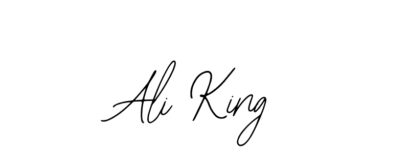 Use a signature maker to create a handwritten signature online. With this signature software, you can design (Bearetta-2O07w) your own signature for name Ali King. Ali King signature style 12 images and pictures png