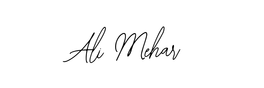 How to make Ali Mehar name signature. Use Bearetta-2O07w style for creating short signs online. This is the latest handwritten sign. Ali Mehar signature style 12 images and pictures png
