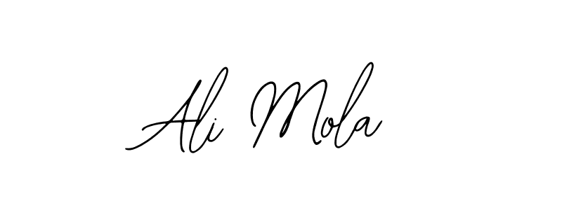 How to Draw Ali Mola signature style? Bearetta-2O07w is a latest design signature styles for name Ali Mola. Ali Mola signature style 12 images and pictures png