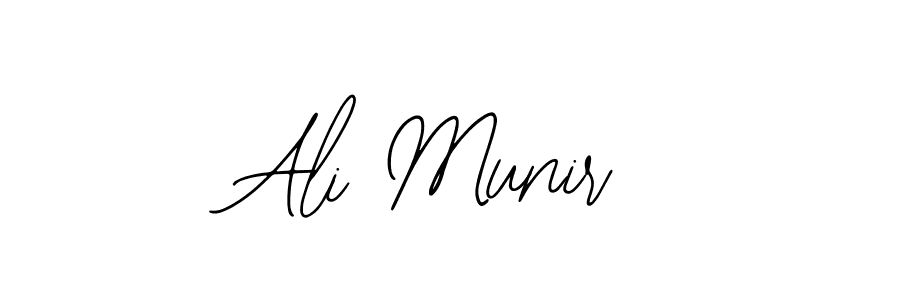 How to make Ali Munir name signature. Use Bearetta-2O07w style for creating short signs online. This is the latest handwritten sign. Ali Munir signature style 12 images and pictures png