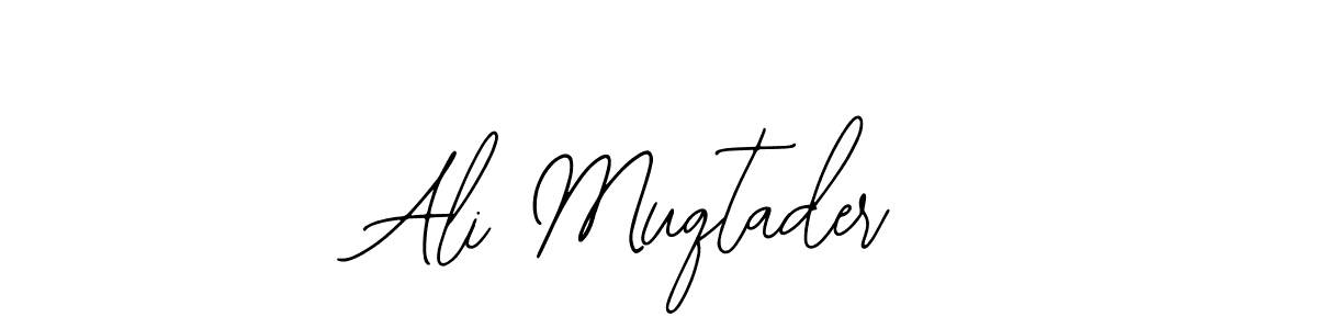 You should practise on your own different ways (Bearetta-2O07w) to write your name (Ali Muqtader) in signature. don't let someone else do it for you. Ali Muqtader signature style 12 images and pictures png