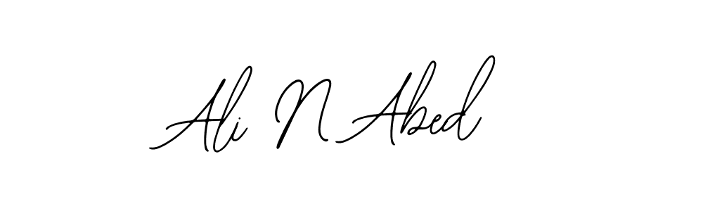 You should practise on your own different ways (Bearetta-2O07w) to write your name (Ali N Abed) in signature. don't let someone else do it for you. Ali N Abed signature style 12 images and pictures png