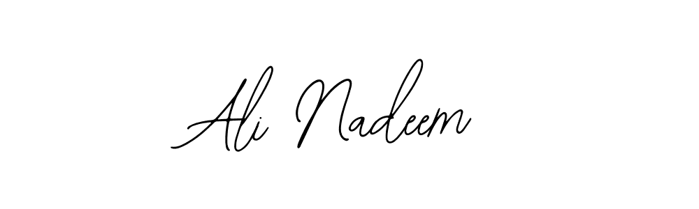 How to make Ali Nadeem name signature. Use Bearetta-2O07w style for creating short signs online. This is the latest handwritten sign. Ali Nadeem signature style 12 images and pictures png