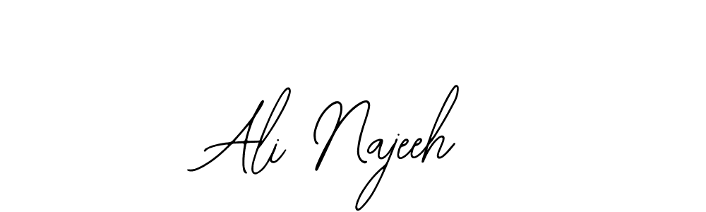 if you are searching for the best signature style for your name Ali Najeeh. so please give up your signature search. here we have designed multiple signature styles  using Bearetta-2O07w. Ali Najeeh signature style 12 images and pictures png