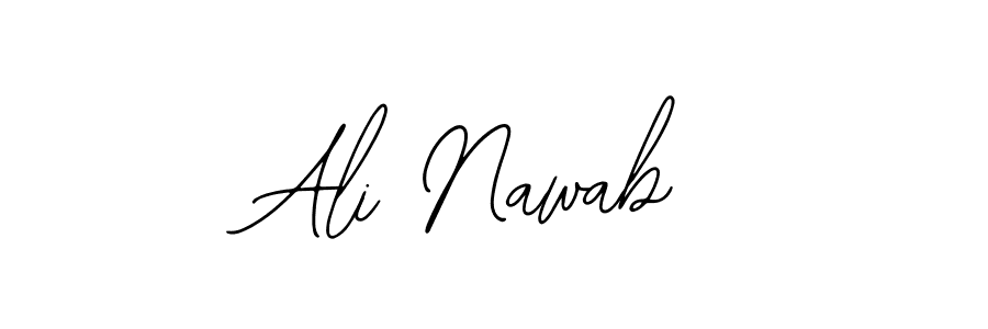 Use a signature maker to create a handwritten signature online. With this signature software, you can design (Bearetta-2O07w) your own signature for name Ali Nawab. Ali Nawab signature style 12 images and pictures png