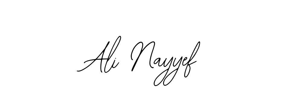 Use a signature maker to create a handwritten signature online. With this signature software, you can design (Bearetta-2O07w) your own signature for name Ali Nayyef. Ali Nayyef signature style 12 images and pictures png