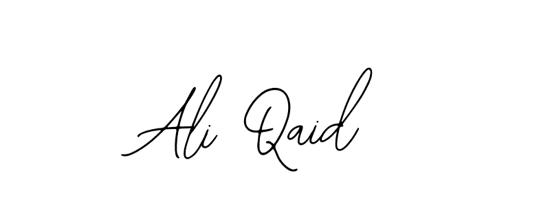 You should practise on your own different ways (Bearetta-2O07w) to write your name (Ali Qaid) in signature. don't let someone else do it for you. Ali Qaid signature style 12 images and pictures png