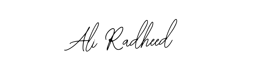 The best way (Bearetta-2O07w) to make a short signature is to pick only two or three words in your name. The name Ali Radheed include a total of six letters. For converting this name. Ali Radheed signature style 12 images and pictures png