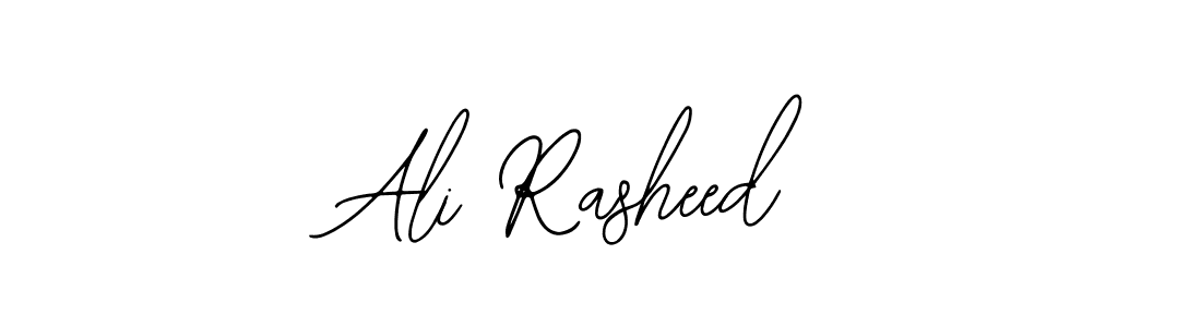 Use a signature maker to create a handwritten signature online. With this signature software, you can design (Bearetta-2O07w) your own signature for name Ali Rasheed. Ali Rasheed signature style 12 images and pictures png