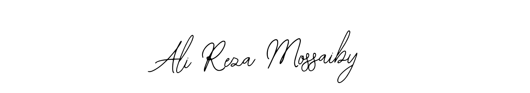You should practise on your own different ways (Bearetta-2O07w) to write your name (Ali Reza Mossaiby) in signature. don't let someone else do it for you. Ali Reza Mossaiby signature style 12 images and pictures png