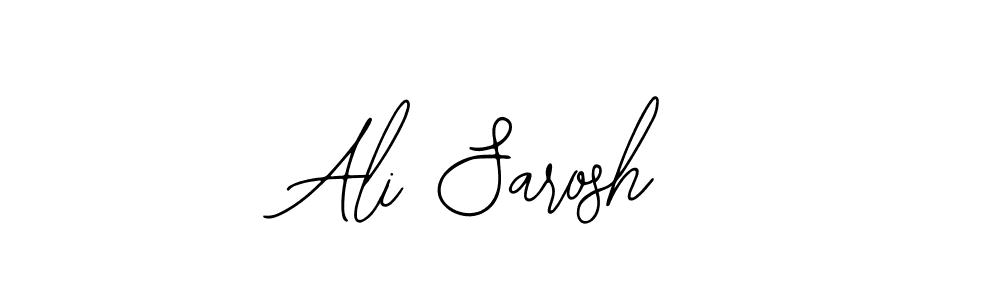 The best way (Bearetta-2O07w) to make a short signature is to pick only two or three words in your name. The name Ali Sarosh include a total of six letters. For converting this name. Ali Sarosh signature style 12 images and pictures png