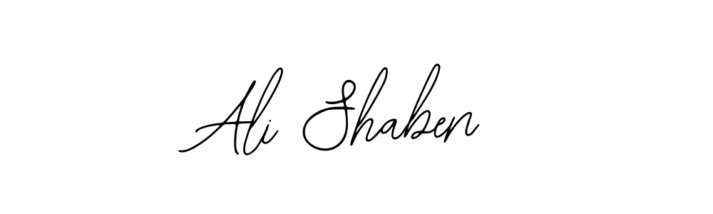 You should practise on your own different ways (Bearetta-2O07w) to write your name (Ali Shaben) in signature. don't let someone else do it for you. Ali Shaben signature style 12 images and pictures png