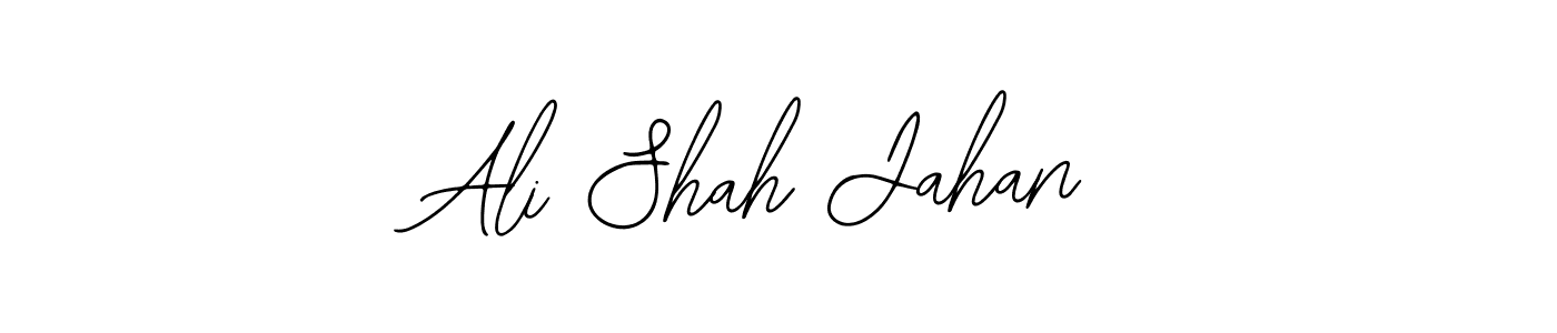 How to make Ali Shah Jahan name signature. Use Bearetta-2O07w style for creating short signs online. This is the latest handwritten sign. Ali Shah Jahan signature style 12 images and pictures png