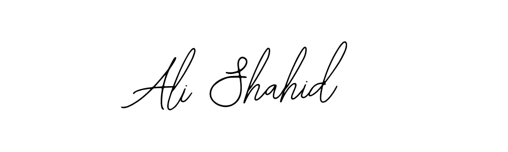 Use a signature maker to create a handwritten signature online. With this signature software, you can design (Bearetta-2O07w) your own signature for name Ali Shahid. Ali Shahid signature style 12 images and pictures png