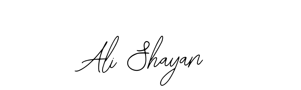 How to make Ali Shayan signature? Bearetta-2O07w is a professional autograph style. Create handwritten signature for Ali Shayan name. Ali Shayan signature style 12 images and pictures png