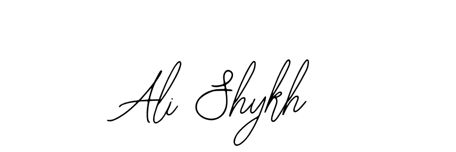 The best way (Bearetta-2O07w) to make a short signature is to pick only two or three words in your name. The name Ali Shykh include a total of six letters. For converting this name. Ali Shykh signature style 12 images and pictures png