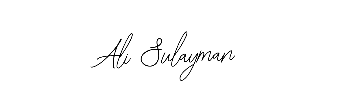 Make a beautiful signature design for name Ali Sulayman. With this signature (Bearetta-2O07w) style, you can create a handwritten signature for free. Ali Sulayman signature style 12 images and pictures png