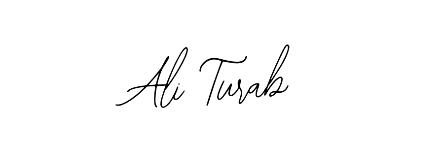 How to make Ali Turab name signature. Use Bearetta-2O07w style for creating short signs online. This is the latest handwritten sign. Ali Turab signature style 12 images and pictures png