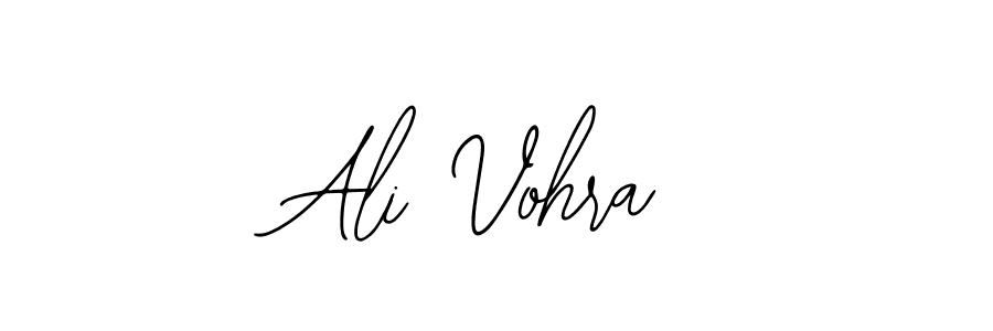 Also You can easily find your signature by using the search form. We will create Ali Vohra name handwritten signature images for you free of cost using Bearetta-2O07w sign style. Ali Vohra signature style 12 images and pictures png