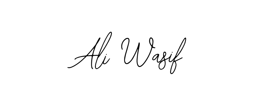 How to make Ali Wasif name signature. Use Bearetta-2O07w style for creating short signs online. This is the latest handwritten sign. Ali Wasif signature style 12 images and pictures png