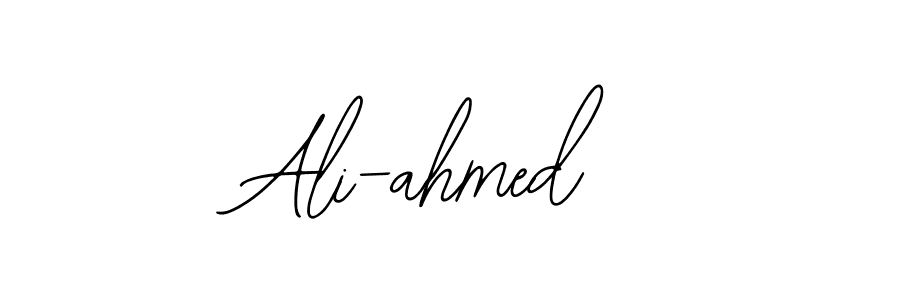 Bearetta-2O07w is a professional signature style that is perfect for those who want to add a touch of class to their signature. It is also a great choice for those who want to make their signature more unique. Get Ali-ahmed name to fancy signature for free. Ali-ahmed signature style 12 images and pictures png