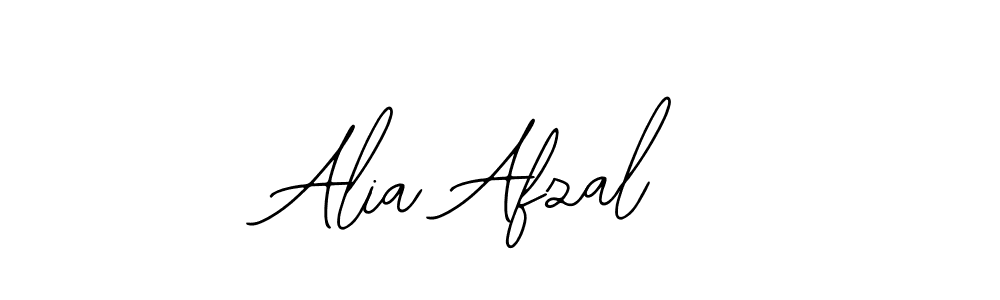 How to make Alia Afzal name signature. Use Bearetta-2O07w style for creating short signs online. This is the latest handwritten sign. Alia Afzal signature style 12 images and pictures png