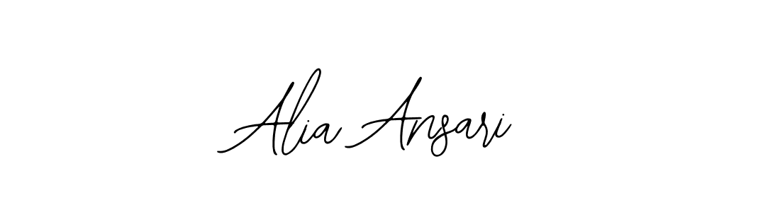 The best way (Bearetta-2O07w) to make a short signature is to pick only two or three words in your name. The name Alia Ansari include a total of six letters. For converting this name. Alia Ansari signature style 12 images and pictures png