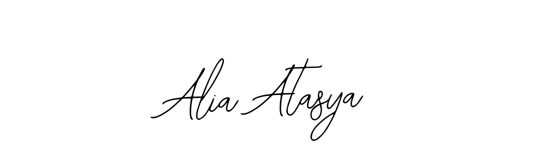How to make Alia Atasya signature? Bearetta-2O07w is a professional autograph style. Create handwritten signature for Alia Atasya name. Alia Atasya signature style 12 images and pictures png