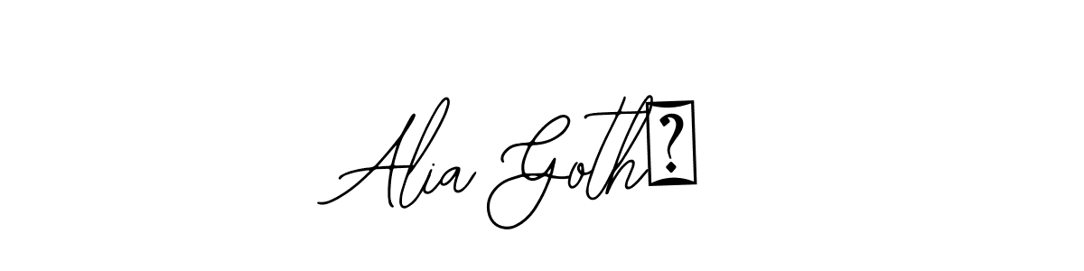 Also You can easily find your signature by using the search form. We will create Alia Goth☆ name handwritten signature images for you free of cost using Bearetta-2O07w sign style. Alia Goth☆ signature style 12 images and pictures png